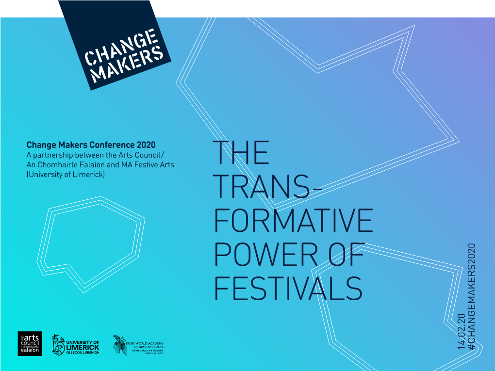 14.02.20 #Changemakers2020 Change Makers Conference 2020