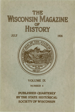 July 1926 Volume Ix Published Quarterly Bythe State