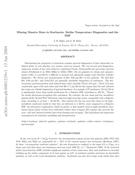 Arxiv:Astro-Ph/0401239V1 13 Jan 2004