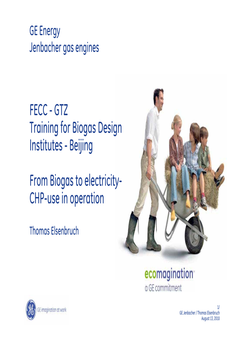 Presentation 4. CHP Units in Biogas Operation