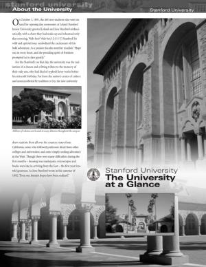 The University at a Glance About the University Stanford University