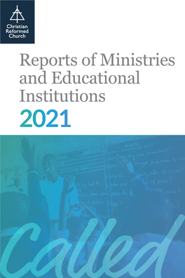 Report of Ministries/Institutions