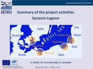 Summary of the Project Activities Szczecin Lagoon