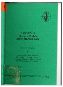 PAKISTAN: Human Rights After Martial Law