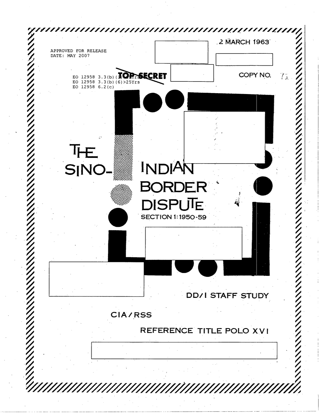 BORDER I DISPUTE SECTION 1: 1950-59