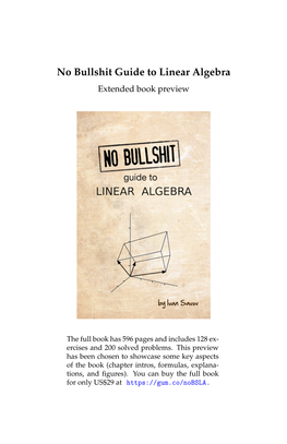 No Bullshit Guide to Linear Algebra Preview