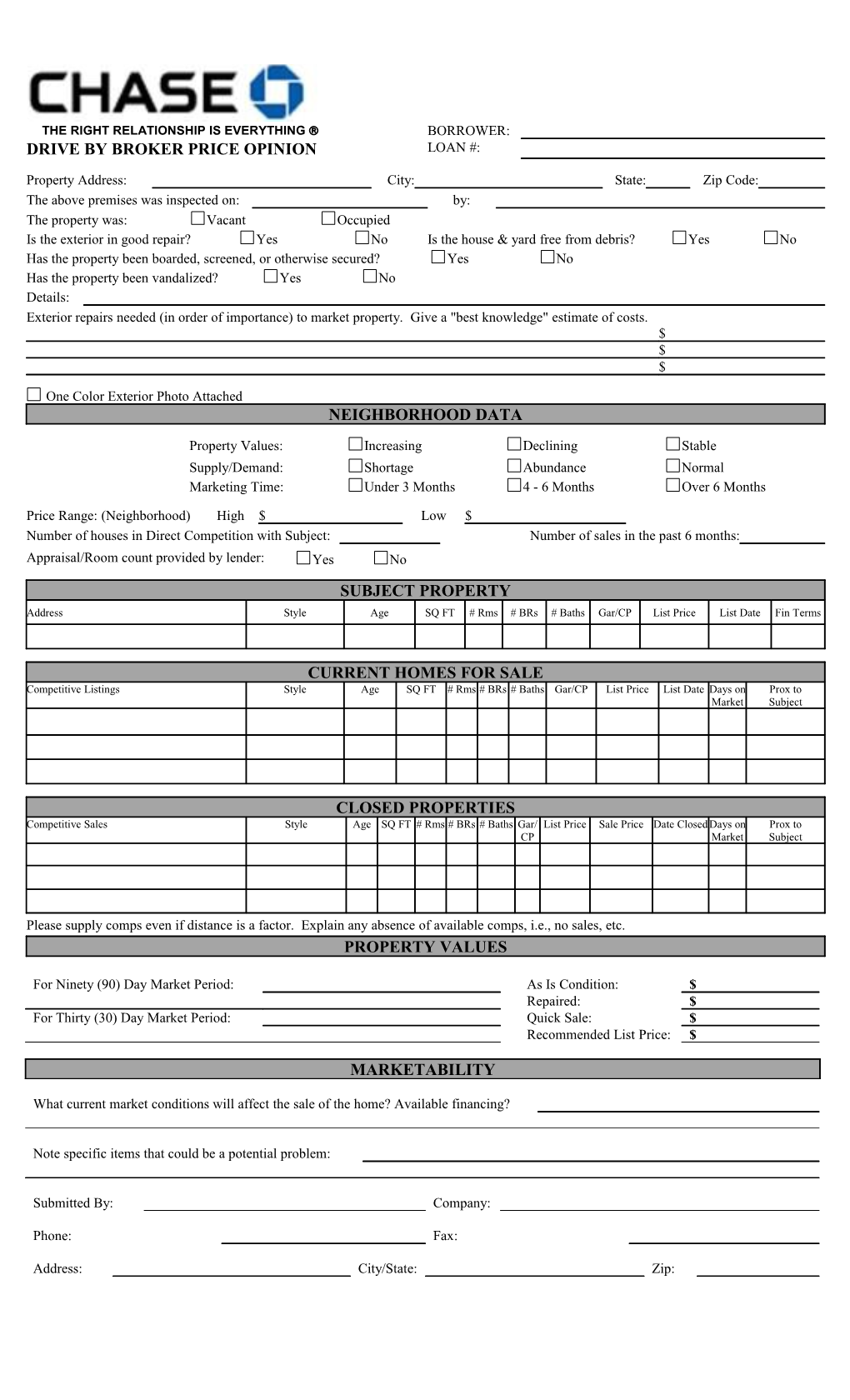 Chase Drive by BPO Form