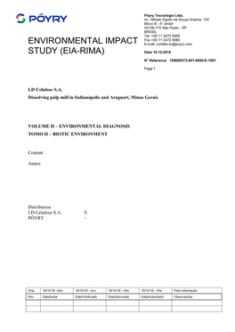 Volume Ii Tomo Ii Diagnosis Biotic Environmen