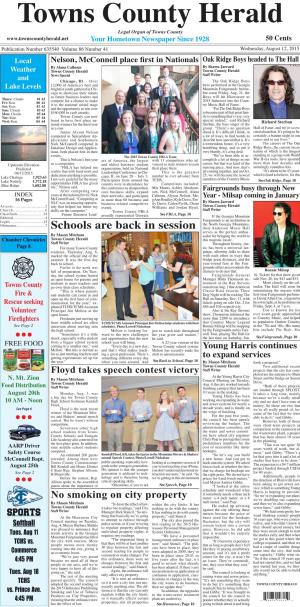 TC Herald Front Page