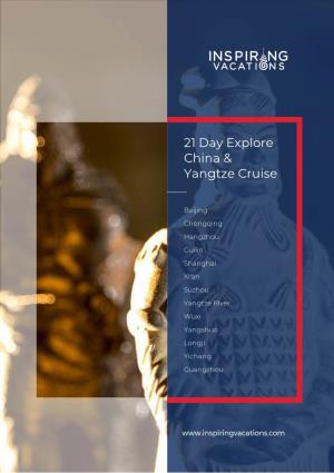 21 Day Explore China & Yangtze Cruise
