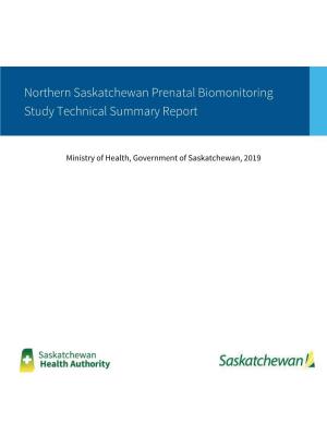 Northern Saskatchewan Prenatal Biomonitoring Study Technical