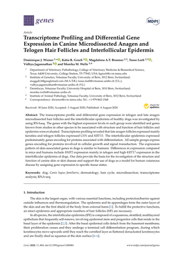 Transcriptome Profiling and Differential Gene Expression In