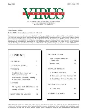 Virus Bulletin, July 91
