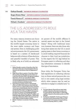The U.S. Addresses Its Role As a Tax Haven