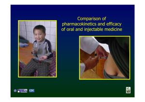 Comparison of Pharmacokinetics and Efficacy of Oral and Injectable Medicine Outline