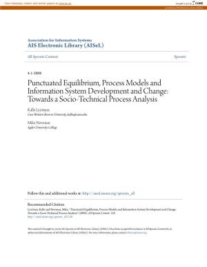 Punctuated Equilibrium, Process Models and Information