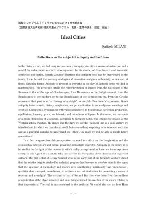Ideal Cities