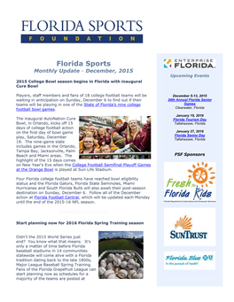 Florida Sports Foundation Couple of Days of April