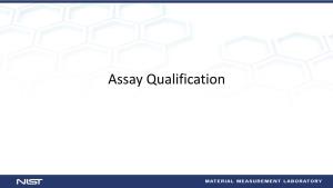 Assay Qualification Recall…