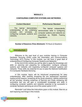 Module 3: Configuring Computer Systems And