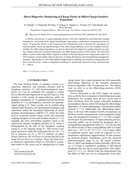 Direct Dispersive Monitoring of Charge Parity in Offset-Charge