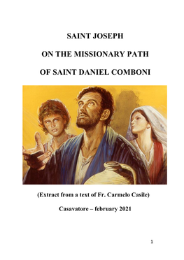 Saint Joseph on the Missionary Path of Saint