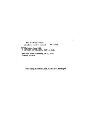 University Microfilms, Inc., Ann Arbor, Michigan LINDA JANE PIPER 1967