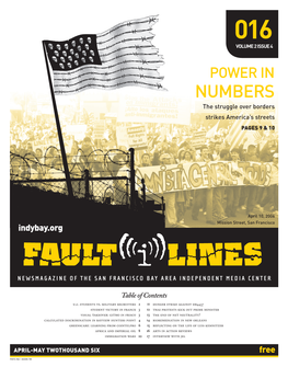 NUMBERS the Struggle Over Borders Strikes America’S Streets PAGES 9 & 10