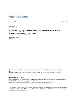 Racial Ambiguity in the Borderlands: New Mexicoâ•Žs African American