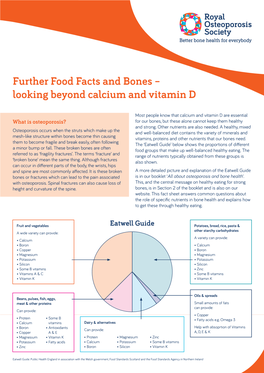 Further Food Facts and Bones – Looking Beyond Calcium and Vitamin D
