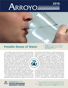 Potable Reuse of Water 2016