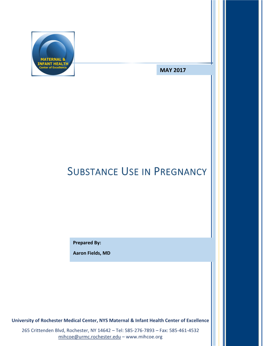 Substance Use in Pregnancy