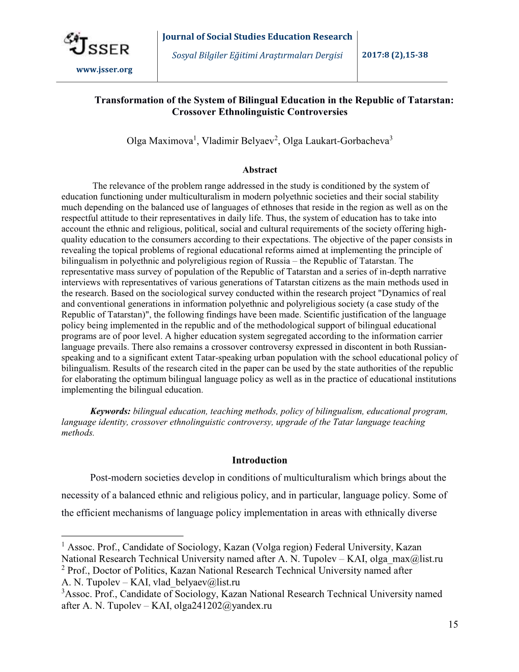 15 Transformation of the System of Bilingual Education in The