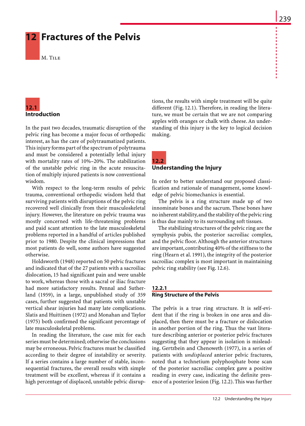12 Fractures of the Pelvis 239 12 Fractures of the Pelvis
