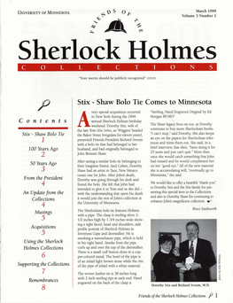 Sherlock Holmes C Ontents