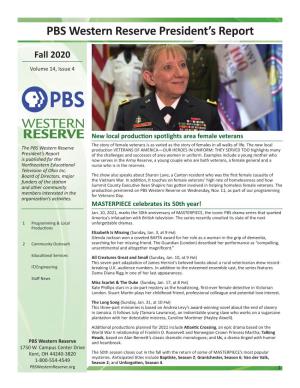 PBS Western Reserve President's Report
