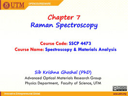 Chapter 7 Raman Spectroscopy