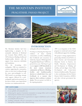 The Mountain Institute Pragatishil Pahad Project