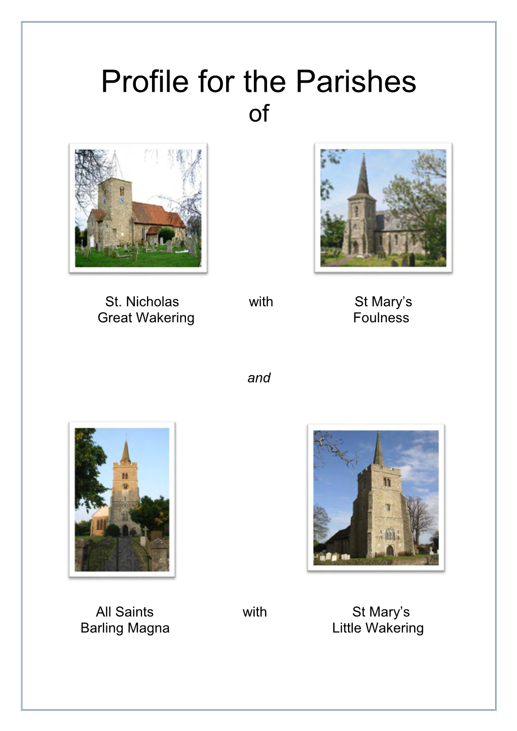 Profile for the Parishes Of