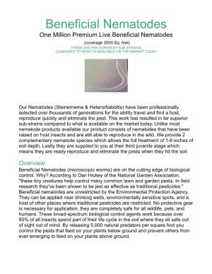 Beneficial Nematodes One Million Premium Live Beneficial Nematodes (Coverage 2000 Sq