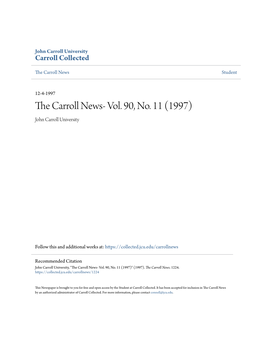 The Carroll News- Vol. 90, No. 11 (1997)