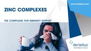 THE COMPOUND for IMMUNITY SUPPORT Nutritional Supplements & Overall Zinc Benefits