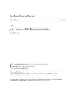 Jean Lafitte and the Karankawa Indians David B