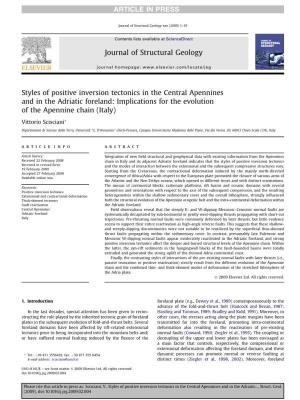 Styles of Positive Inversion Tectonics in the Central Apennines and in the Adriatic Foreland: Implications for the Evolution of the Apennine Chain (Italy)