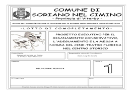 COMUNE DI SORIANO NEL CIMINO - Provincia Di Viterbo