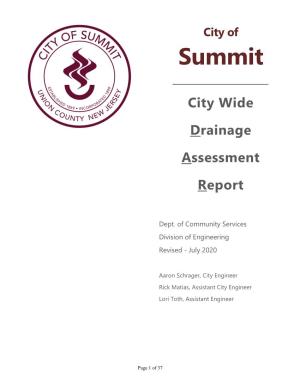 City Wide Drainage Assessment Report