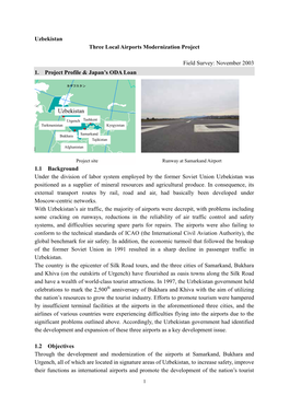 Uzbekistan Three Local Airports Modernization Project Field Survey