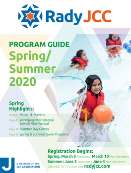 PROGRAM GUIDE Spring/ Summer 2020