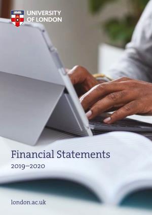 Financial Statements 2019–2020