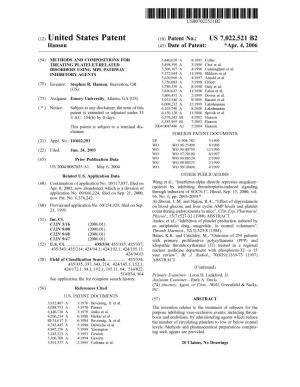 (12) United States Patent (10) Patent No.: US 7,022,521 B2 Hanson (45) Date of Patent: * Apr